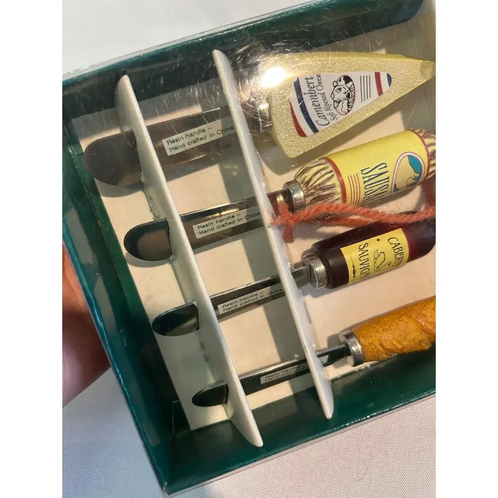 Boston Warehouse Spreaders Set of 4 Stainless Steel Knives NIB
